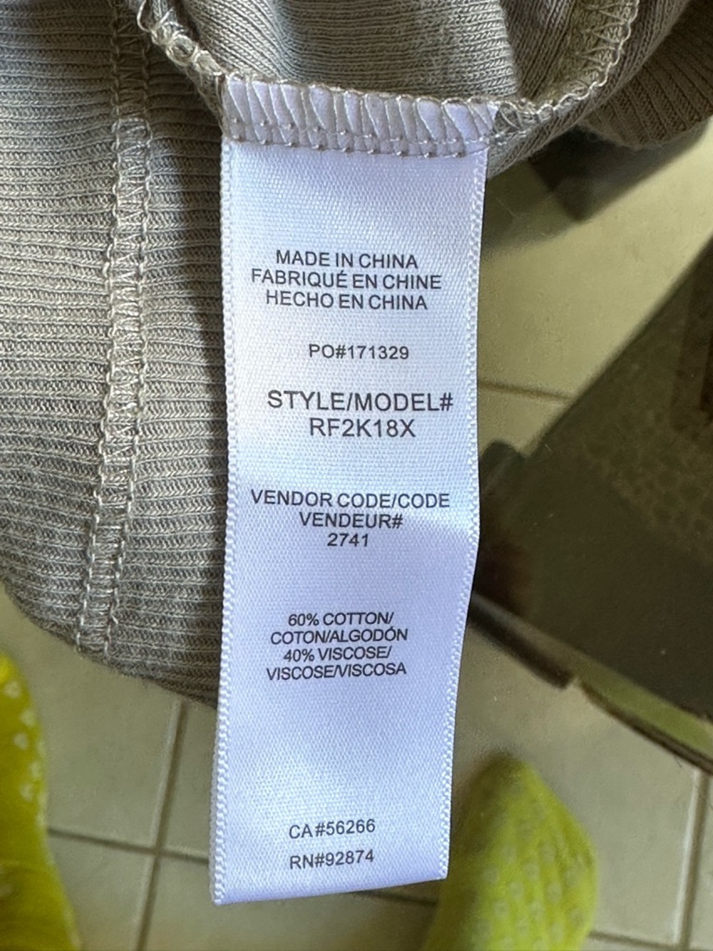 NWT Splendid Ribbed Turtleneck Long Sleeve Top Med gray USA made Size Med. - Picture 6 of 7